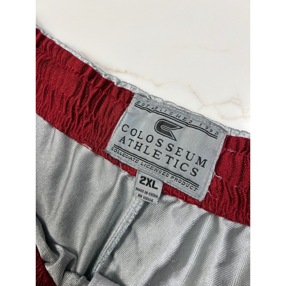 Colosseum Athletics Indiana University Shorts Mens 2XL Grey Crimson Mesh IU - Picture 3 of 6